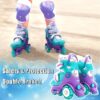 Adjustable Roller Skates with LED Lights